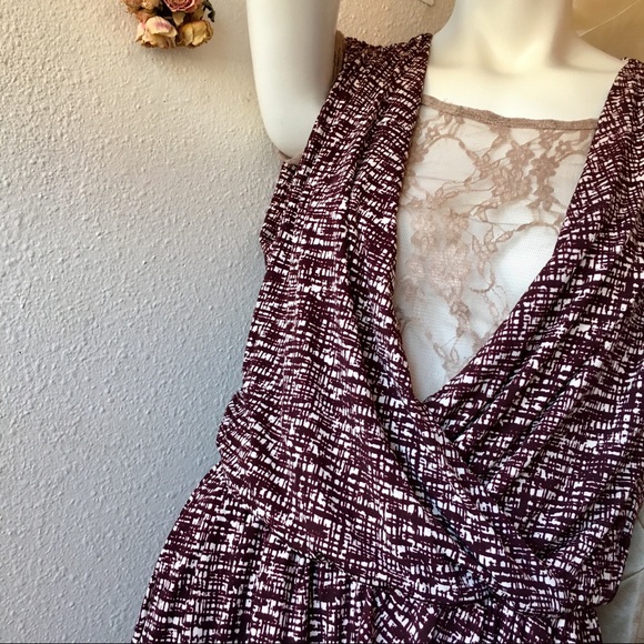 Banana Republic Boho Ultra Feminine Dress Size Med - Picture 4 of 8